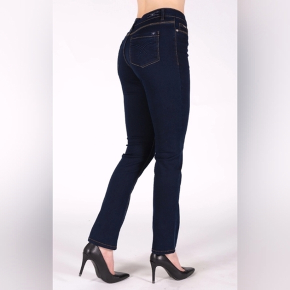 Like New☆CARRELI Jeans "SARAH" High Rise Straight Leg $128msrp Jeans - Picture 4 of 15